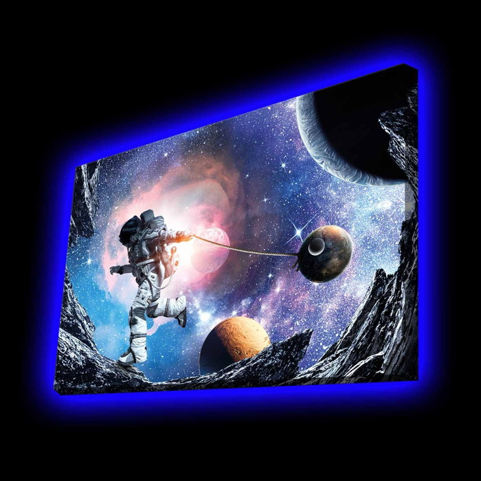 Wallity Lienzo Decorativo Iluminado con LED 45 x 70 cm Multicolor